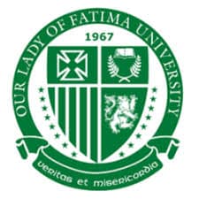 Our Lady of Fatima University logo